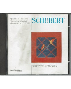 CD Schubert quartetto academica 14 la morte e la fanciulla usato B33