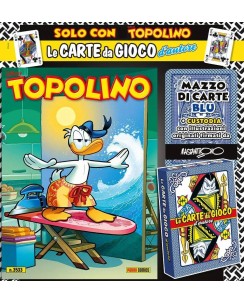 Topolino n.3533 GADGET mazzo carte Blu NUOVO ed. Panini FU25