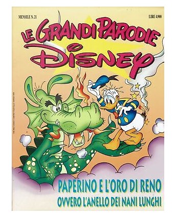 Le Grandi Parodie Disney n.21 Paperino e oro di Reno ed. Walt Disney FU45