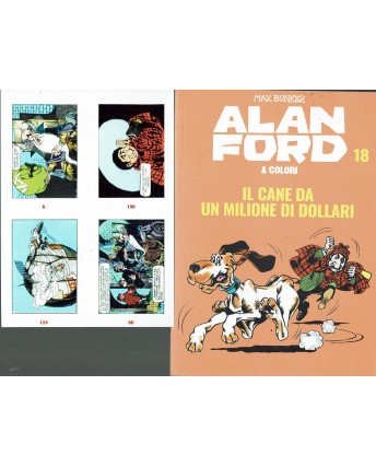 Alan Ford a colori 18 di Bunker con FIGURINE ed. Gazzetta BO01