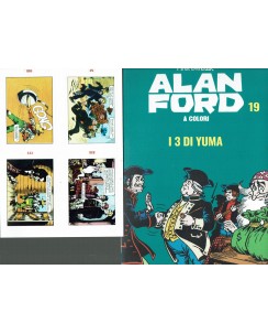 Alan Ford a colori 19 i 3 yuma di Bunker con FIGURINE ed. Gazzetta BO01