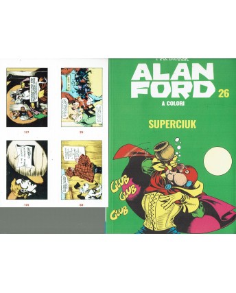 Alan Ford a colori 26 superciuk di Bunker con FIGURINE ed. Gazzetta BO01