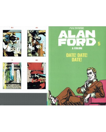 Alan Ford a colori  5 date date date di Bunker con FIGURINE ed. Gazzetta BO01