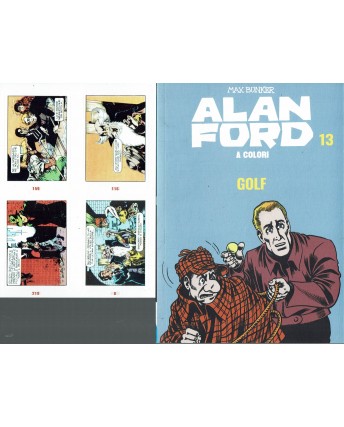 Alan Ford a colori 13 golf di Bunker con FIGURINE ed. Gazzetta BO01
