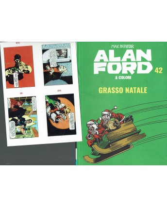 Alan Ford a colori 42 grasso Natale di Bunker con FIGURINE ed. Gazzetta BO01