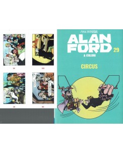Alan Ford a colori 29 circus di Bunker con FIGURINE ed. Gazzetta BO01