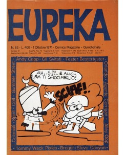 Eureka n. 63 1971 di Capp, Orlando e Oop ed. Corno FU45
