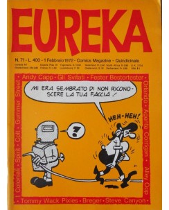 Eureka n. 71 1972 di Capp, Orlando e Oop ed. Corno FU45