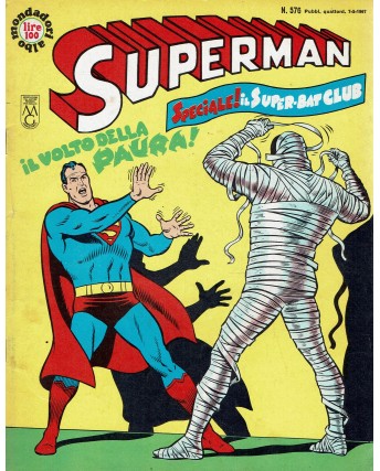 Albo Mondadori Superman n. 576 la faccia della paura ed. Mondadori SU41