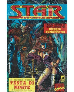 Star Magazine rivista eroi Marvel n. 33 Umbria '93 di Larsen ed. Star Comics
