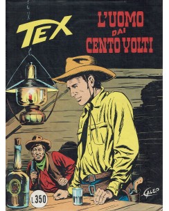 Tex 186 prima edizione l'uomo dai cento volti di Bonelli ed. Bonelli
