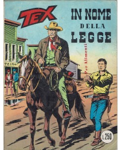 Tex 142 prima edizione in nome della legge di Bonelli ed. Bonelli