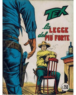 Tex 118 prima edizione la legge del più forte di Bonelli ed. Bonelli