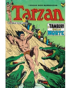 Tarzan 14 i tamburi della morte di Burroughs ed. Cenisio SU09