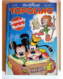 Topolino n.1672 * 13 dic 87 * Pieghevole Burago * Walt Disney - Mondadori