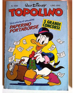 Topolino n.1690 * 17 apr 88 * Inserto Capitan Power * Walt Disney - Mondadori