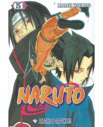 Naruto  25 con CARTOLINA di Masashi Kishimoto ed. Gazzetta dello Sport BO09