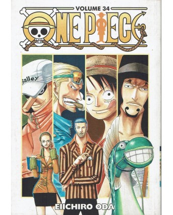 One Piece  34 con CARTOLINA di Eiichiro Oda ed. Gazzetta dello Sport BO07