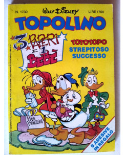Topolino n.1730 * 22 gen 89 * con adesivi * Walt Disney - Mondadori