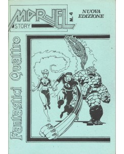 Marvel story  4 nuova serie Fantastici Quattro FANZINE Collezionare BO05