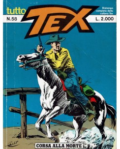 Tutto Tex n.  58 corsa alla morte di Bonelli ed. Bonelli