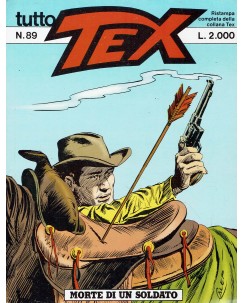 Tutto Tex n.  89 morte di un soldato di Bonelli ed. Bonelli
