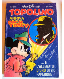 Topolino n.1819 * 7 ott 90 * con adesivi * Walt Disney - Mondadori