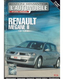 Per l'automobile studio tecnico Renault Megane II n.  14 2005 ed. Semantica FF08