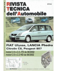 Rivista tecnica dell'automobile Fiat Ulysse n. 160 anno 2005 ed. Semantica FF08