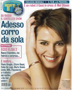 Tv Sorrisi e Canzoni 2004 n.  12 Coltellesi, signore anelli ed. Mondadori FF15