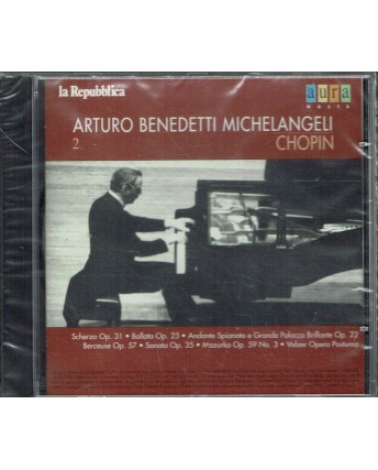 CD Arturo Benedetti Michelangeli Chopin 10 traccie AUR 221 2 ed. Aura NUOVO B25