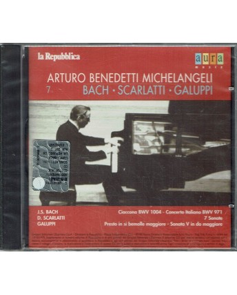 CD Arturo Benedetti Michelangeli 7 Bach e Scarlatti  AUR 2262 ed. Aura usato B25