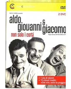 DVD Aldo Giovanni e Giacomo non solo corti 2 dischi editoriale ita usato B26