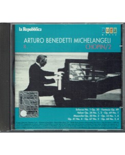 CD Arturo Benedetti Michelangeli 8 Chopin 2 AUR 2272 ed. Aura usato B25