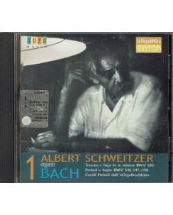 CD Albert Schweitzer suona Bach ed. Aura usato B25