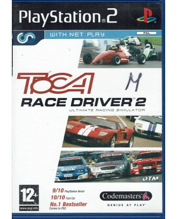 Videogioco Playstation 2 Toca race driver 2 PS2 usato con libretto B26