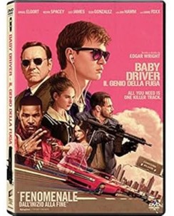DVD Baby driver il genio della fuga di Wright ed. Sony Pictures ita usato B38