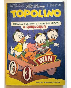 Topolino n.1123  5 giugno 1977 ed. Walt Disney Mondadori