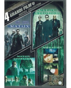 DVD Matrix collection 4 film ed. Warner Bros EDITORIALE ita usato B23