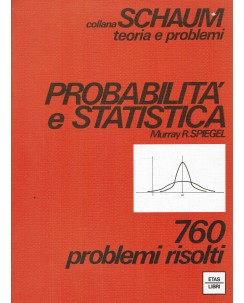 Collana Shaum probabilità e statistica di Spiegel ed. Etas FF02