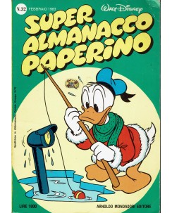 Super Almanacco Paperino n.32 febbraio '83 di Walt Disney ed. Mondadori FU49