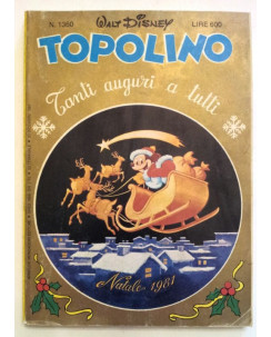 Topolino n.1360 20 dicembre 1981 ed. Walt Disney Mondadori