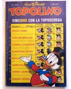 Topolino n.1418 * 30 gennaio 1983 * Walt Disney - Mondadori