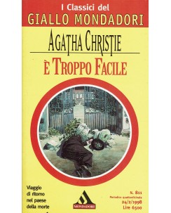 Classici gialli Mondadori Agatha Christie : è troppo facile ed. Mondadori A94