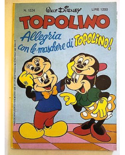 Topolino n.1524 10 febbraio 1985 ed. Walt Disney Mondadori