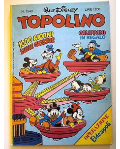 Topolino n.1540 * 2 giugno 1985 * Walt Disney - Mondadori