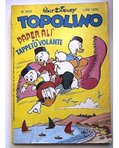 Topolino n.1547 21 luglio 1985 ed. Walt Disney Mondadori