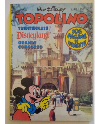 Topolino n.1552 * 25 agosto 1985 * Walt Disney - Mondadori