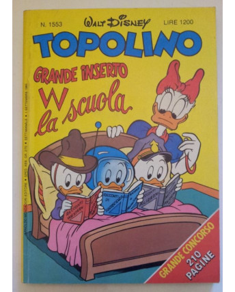 Topolino n.1553 1 settembre 1985 ed. Walt Disney Mondadori