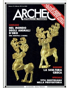 Archeo n.  72 anno '91 la scultura greca ed. De Agostini FF07